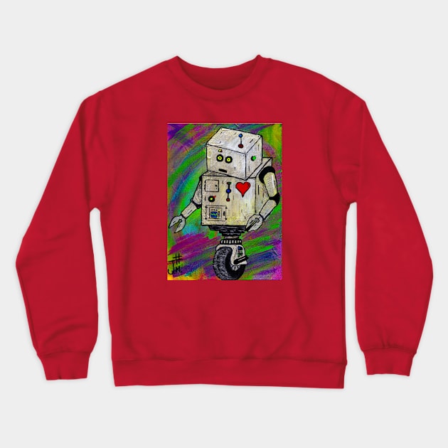 8-Bit Luv Crewneck Sweatshirt by evaporationBoy 